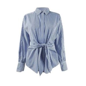 Lauren Ralph Lauren Women's Tie-Front Cotton Shirt